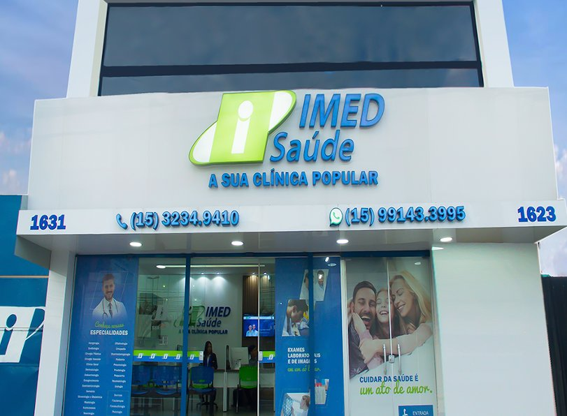Fachada da Unidade General Osório do Grupo IMED, em Sorocaba